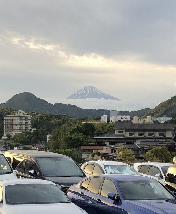 夕方の富士山